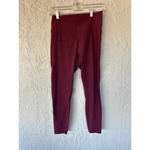 NWT Halara Mid-Rise Skinny Leggings - Size Medium (7/8) - Burgundy